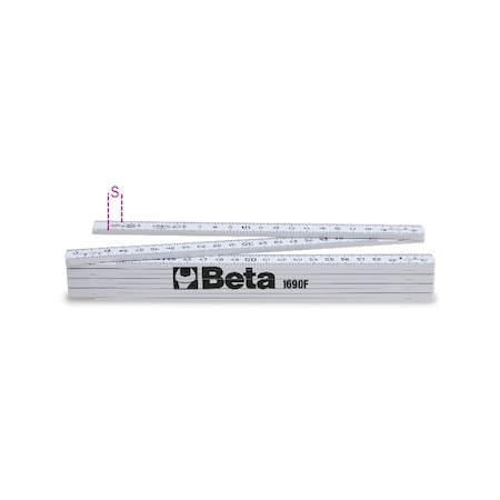 Beta 1690F/2 Folding Fiberglass Ruler, Precision Class III 016900220